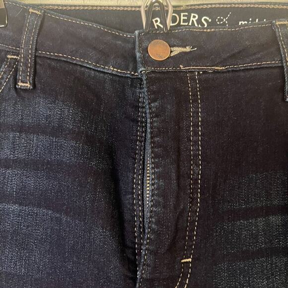 NWT Riders by Lee Midrise Bootcut Dark Blue 18M Premium Stretch Womens Jeans - Picture 6 of 9